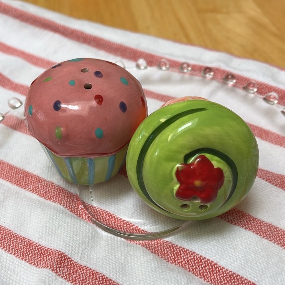 Mini Cupcake Salt & Pepper Shakers